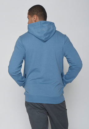 Blauer Kuschliger Hoodie aus Bio-Baumwolle für Herren (2)