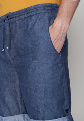 Light Denim: Sommerliche Hose aus Bio-Baumwolle für Herren [10013]