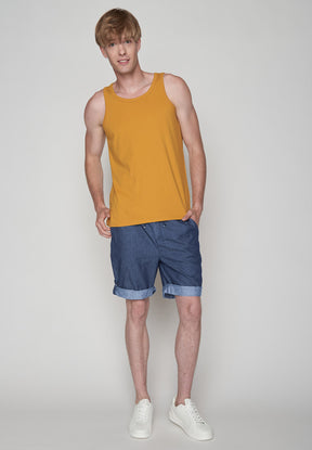 Light Denim: Sommerliche Hose aus Bio-Baumwolle für Herren [10017]