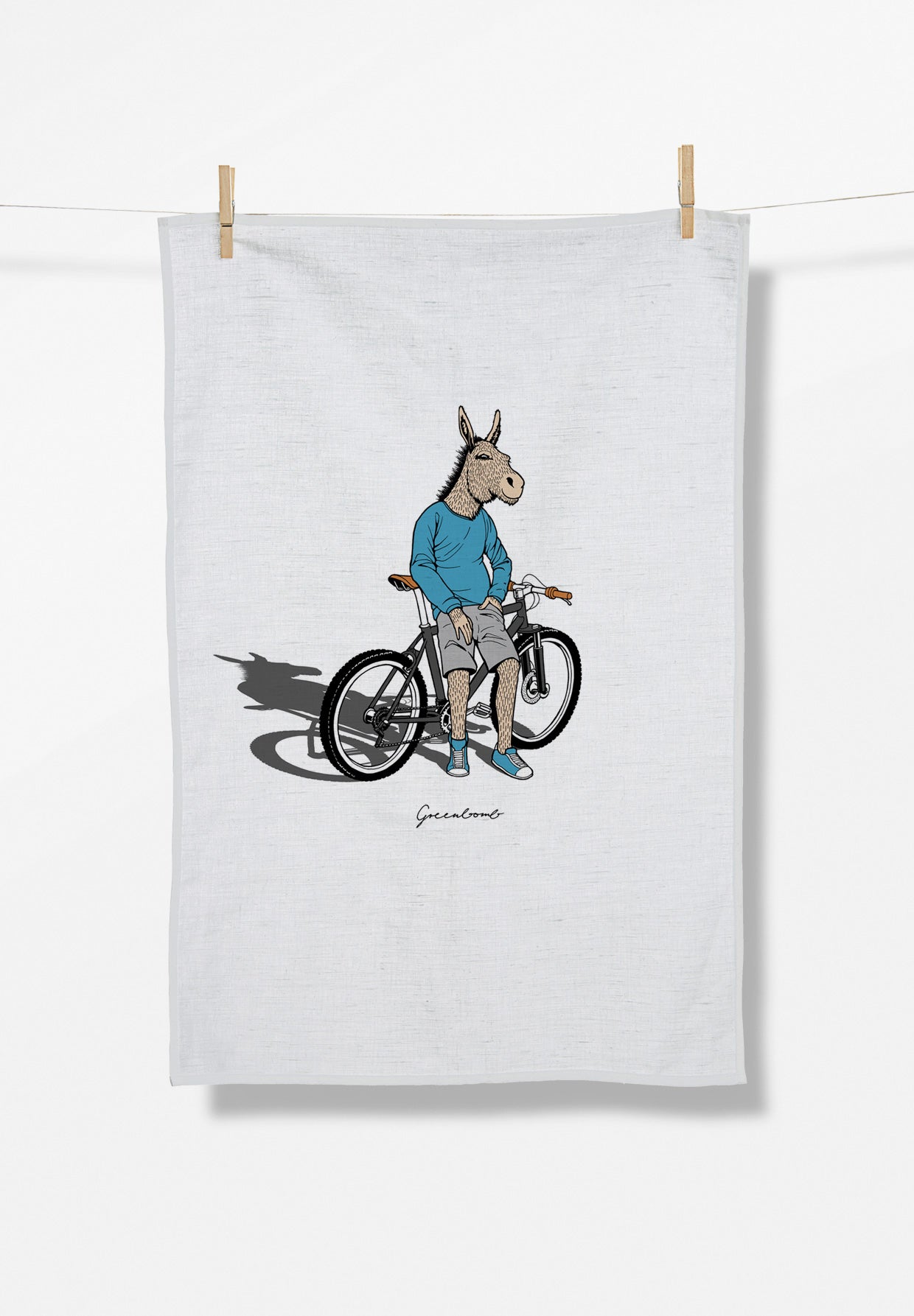 White: Praktisches Geschirrtuch aus Bio-Baumwolle für Unisex [10029]