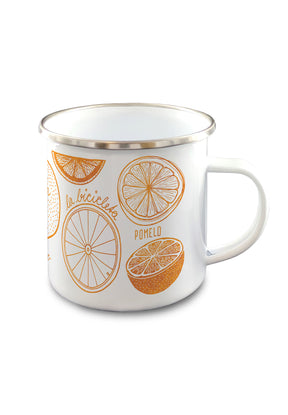 Weiß:  Praktische Emaille-Tasse für Unisex [10056]