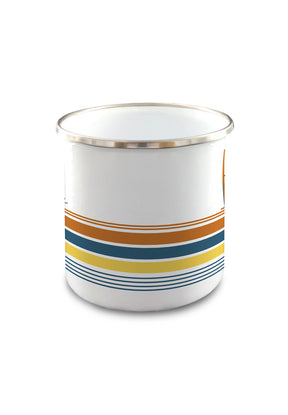 Weiß:  Praktische Emaille-Tasse für Unisex [10065]