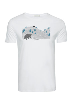 Weiß:  Sportliches T-Shirt aus Bio-Baumwolle für Herren [10082]