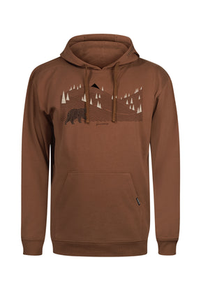 Wood Bark: Gemütlicher Hoodie aus Bio-Baumwolle für Herren [10087]