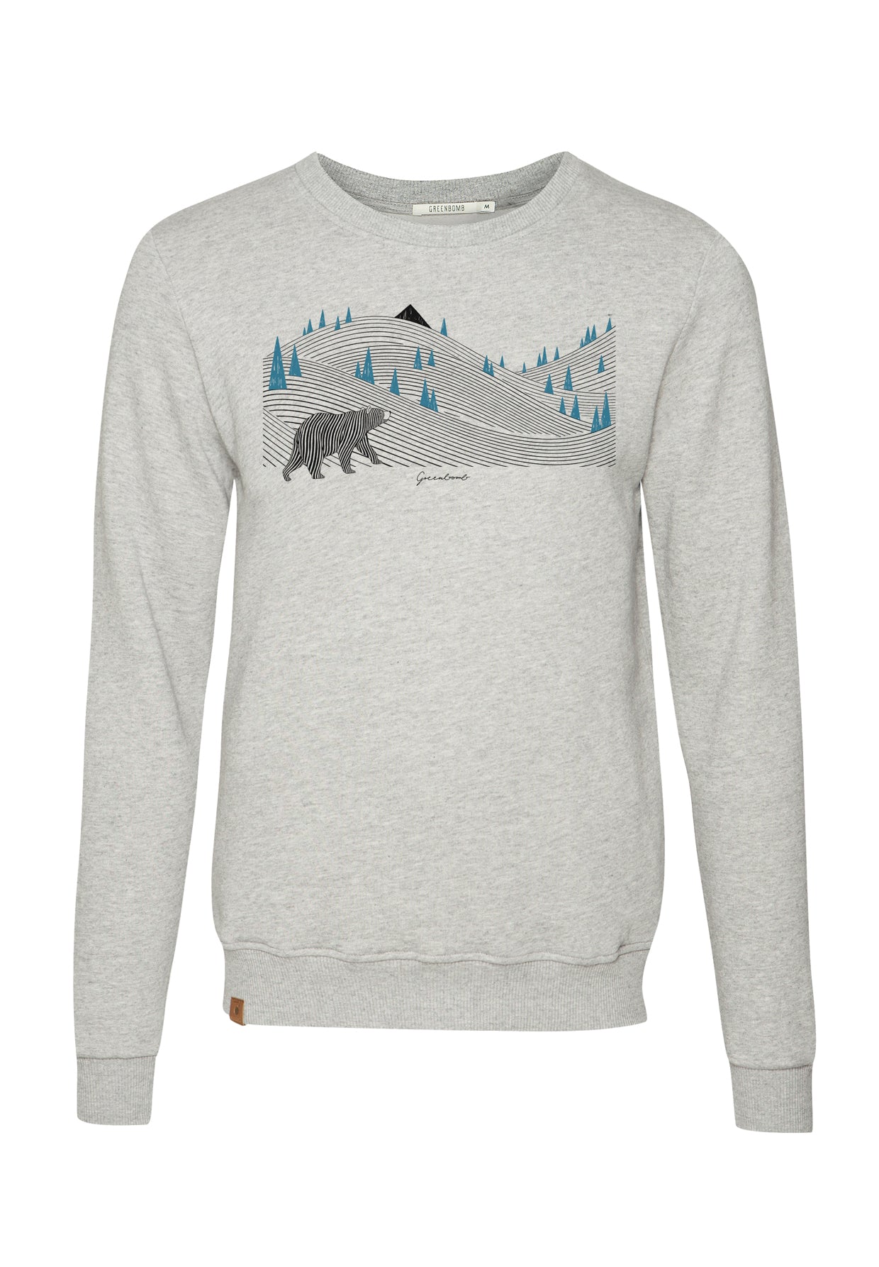 Heather Grey: Gemütliches Sweatshirt aus Bio-Baumwolle für Herren [10102]