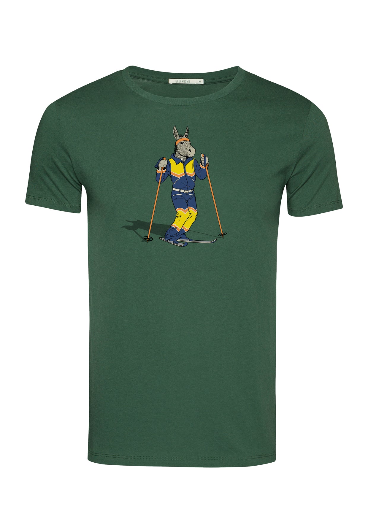 Bottle Green: Sportliches T-Shirt aus Bio-Baumwolle für Herren [10107]