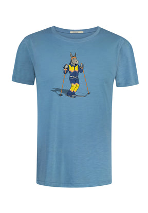 Steelblue: Sportliches T-Shirt aus Bio-Baumwolle für Herren [10117]