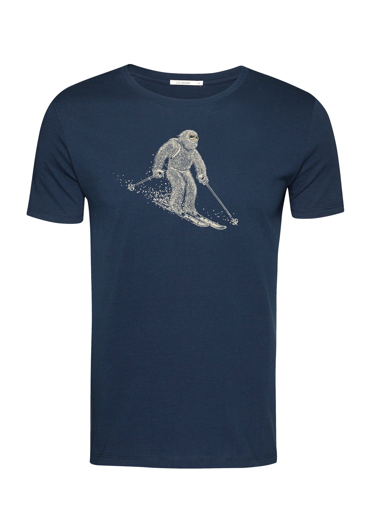 Navy: Sportliches T-Shirt aus Bio-Baumwolle für Herren [10163]