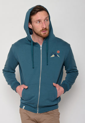Blue Stone: Sportliche Zipjacke aus Bio-Baumwolle für Herren [10204]