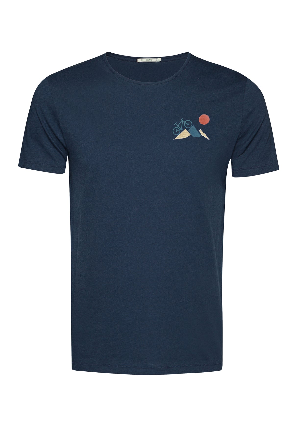 Navy: Sportliches T-Shirt aus Bio-Baumwolle für Herren [10211]