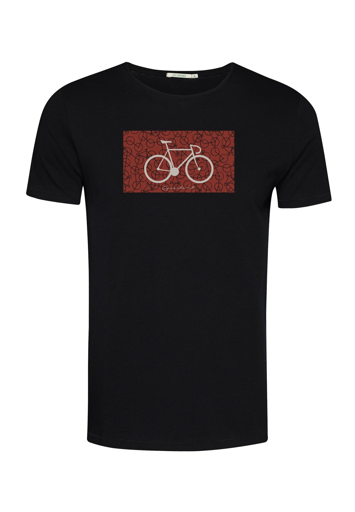 Black: Sportliches T-Shirt aus Bio-Baumwolle für Herren [10230]