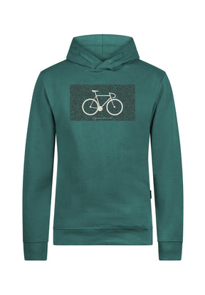 Jungle Green: Kuschliger Hoodie aus Bio-Baumwolle für Herren [10235]