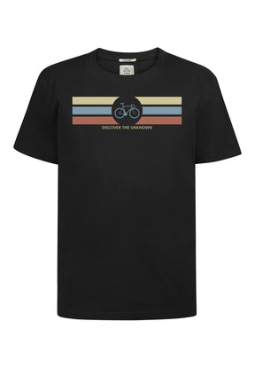 Black: Lässiges T-Shirt aus Bio-Baumwolle für Herren [10240]