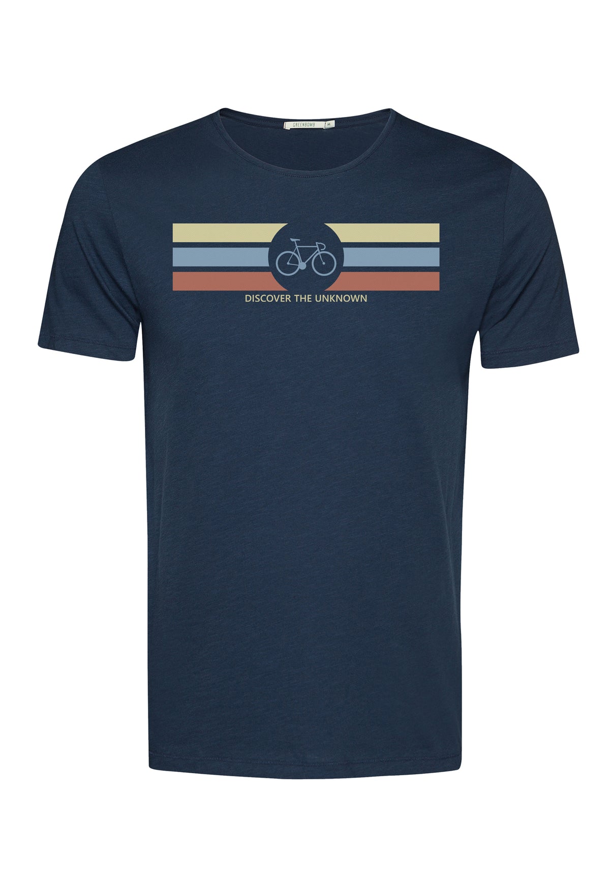 Navy: Sportliches T-Shirt aus Bio-Baumwolle für Herren [10254]