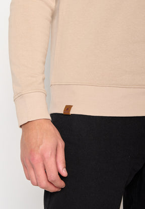 Latte: Gemütliches Sweatshirt aus Bio-Baumwolle für Herren [10265]