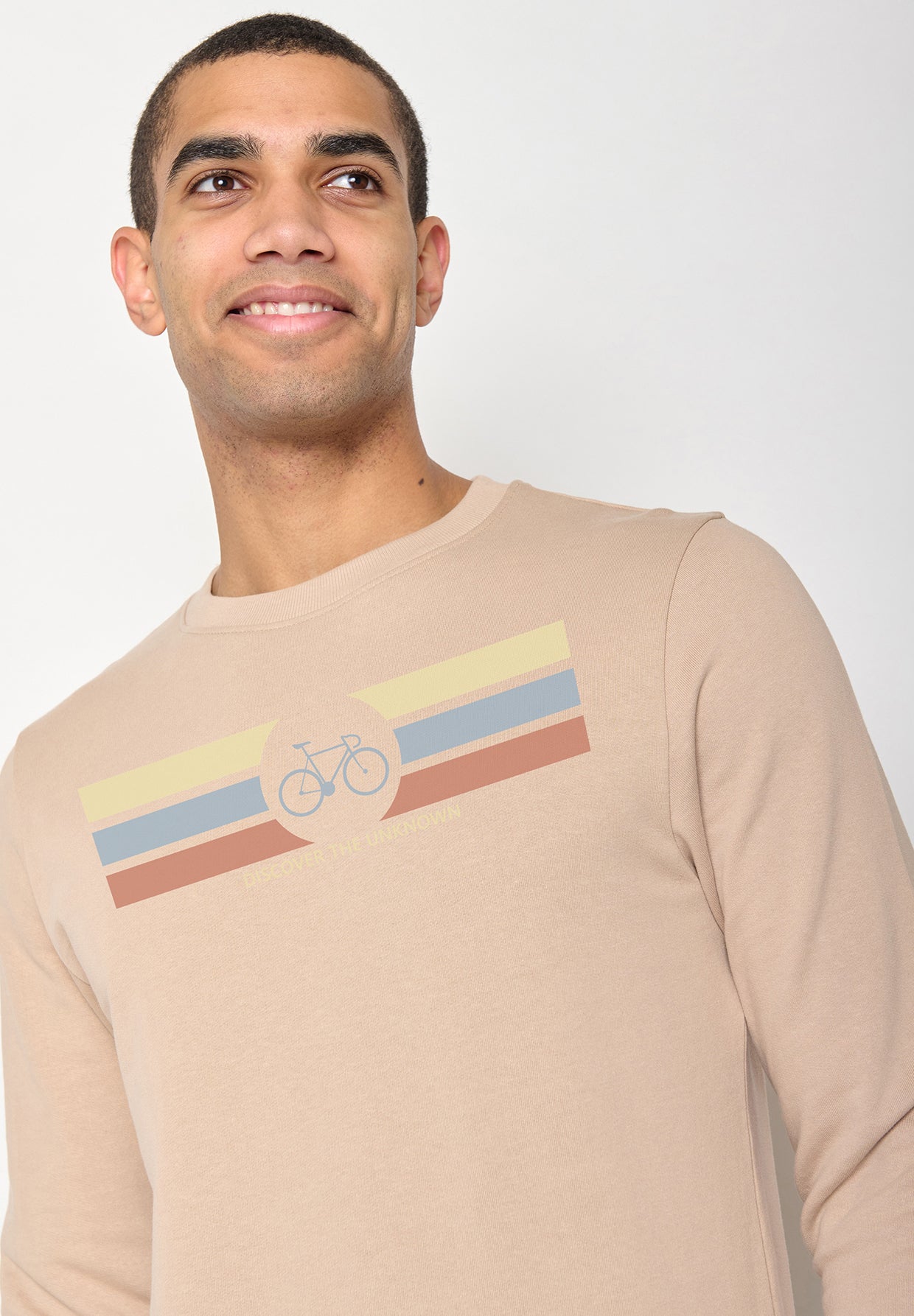 Latte: Gemütliches Sweatshirt aus Bio-Baumwolle für Herren [10266]