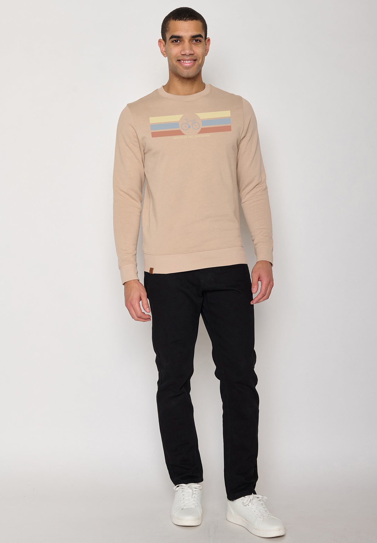 Latte: Gemütliches Sweatshirt aus Bio-Baumwolle für Herren [10267]