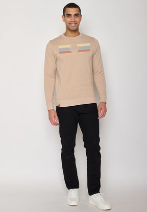 Latte: Gemütliches Sweatshirt aus Bio-Baumwolle für Herren [10267]