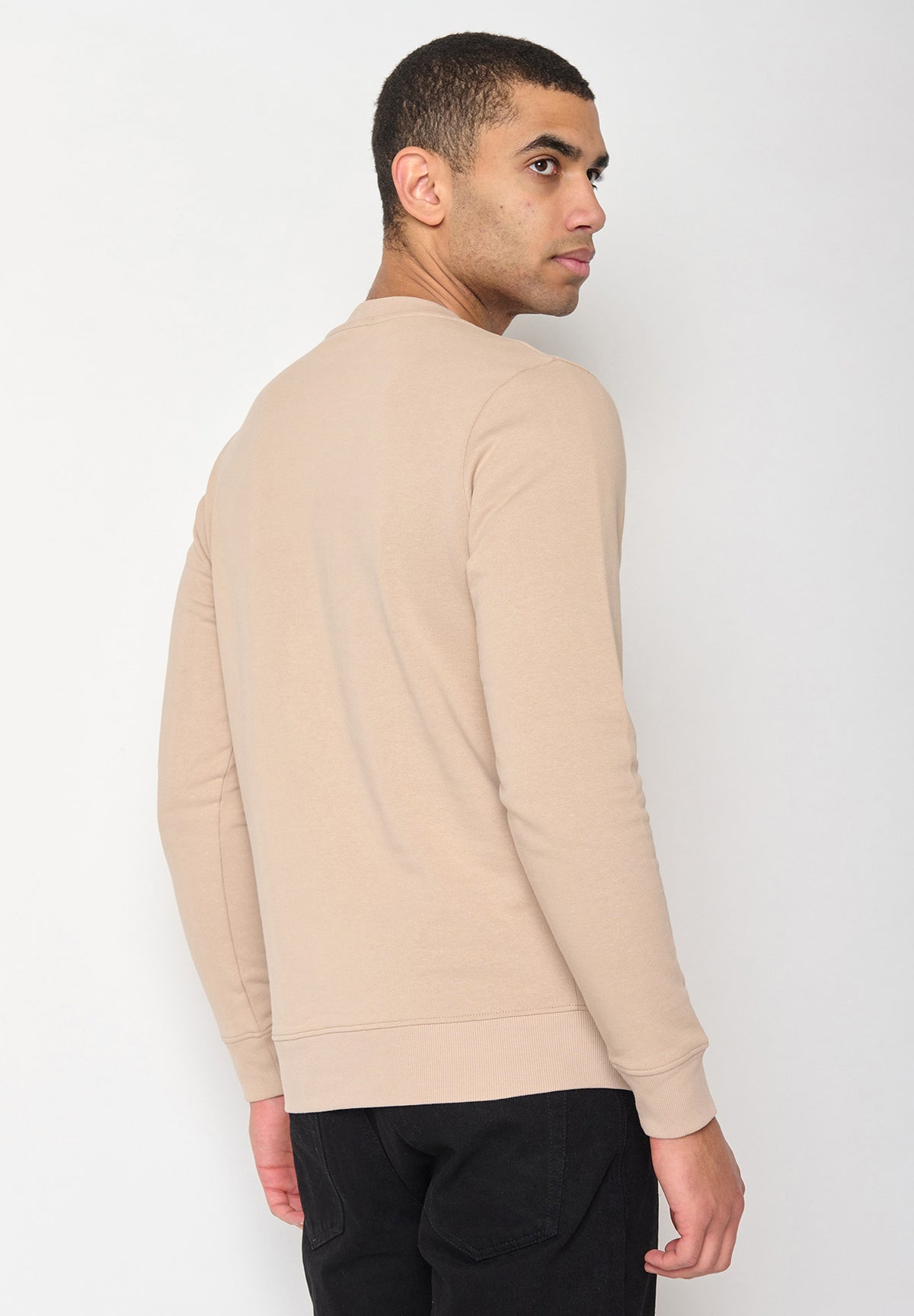 Latte: Gemütliches Sweatshirt aus Bio-Baumwolle für Herren [10268]
