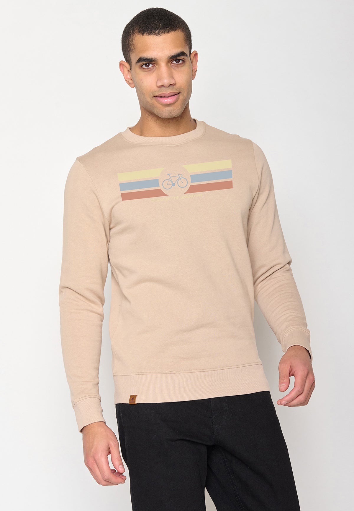 Latte: Gemütliches Sweatshirt aus Bio-Baumwolle für Herren [10269]