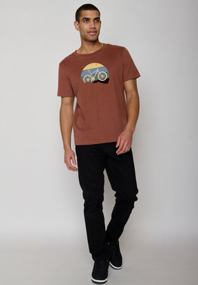 Nutmeg: Lässiges Oversize-T-Shirt aus Bio-Baumwolle für Herren [10273]