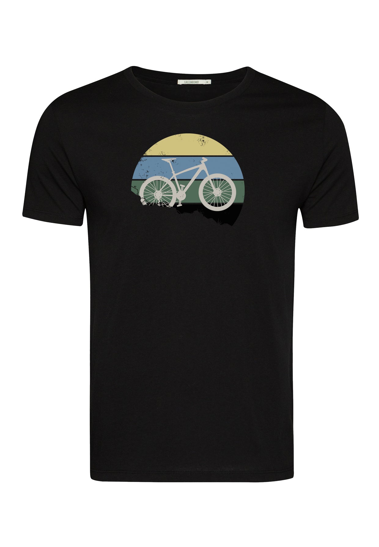 Black: Sportliches T-Shirt aus Bio-Baumwolle für Herren [10276]