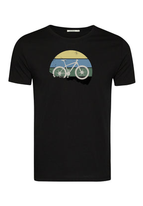 Black: Sportliches T-Shirt aus Bio-Baumwolle für Herren [10276]
