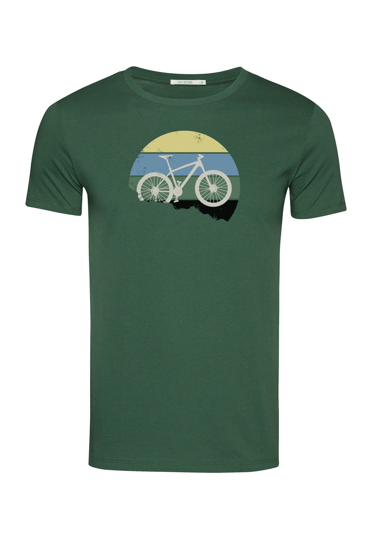 Bottle Green: Sportliches T-Shirt aus Bio-Baumwolle für Herren [10281]