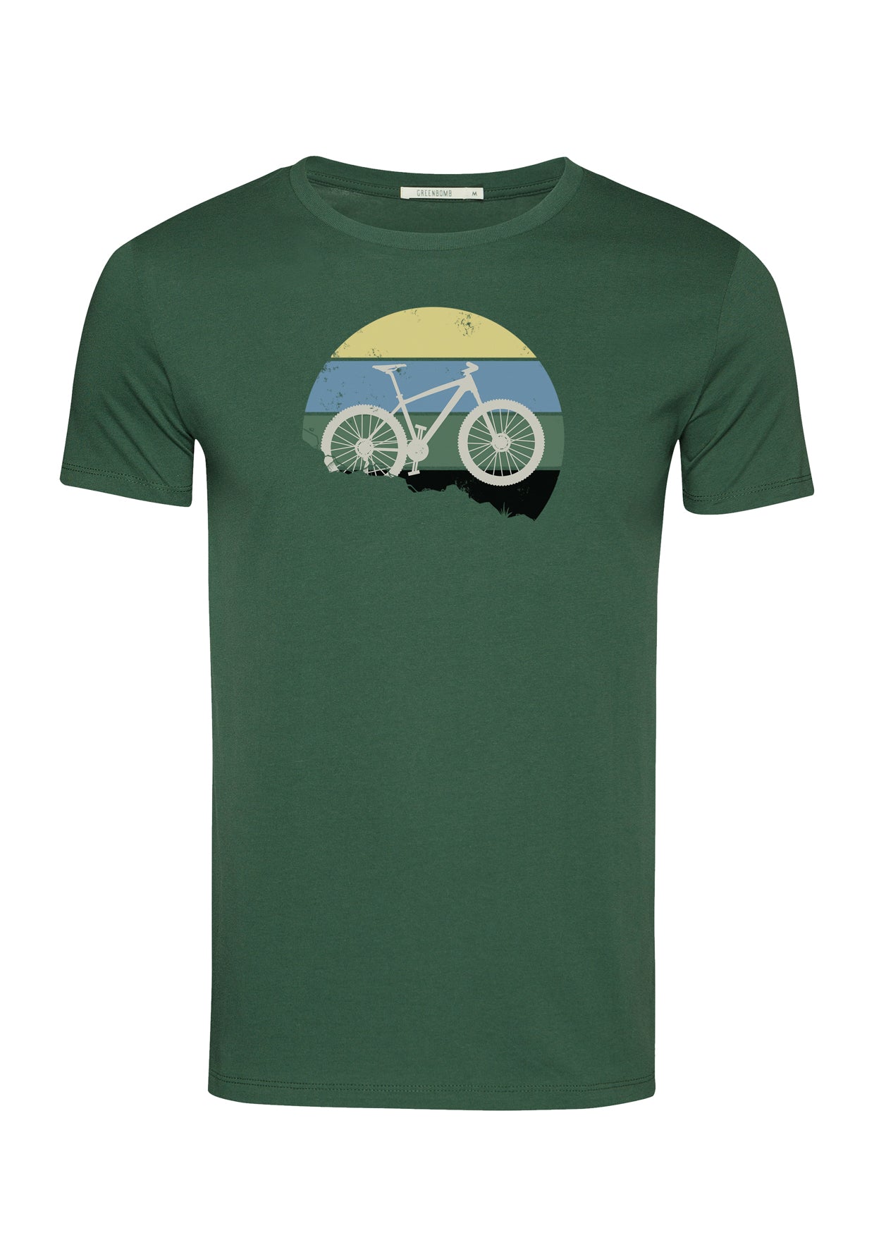 Bottle Green: Sportliches T-Shirt aus Bio-Baumwolle für Herren [10281]