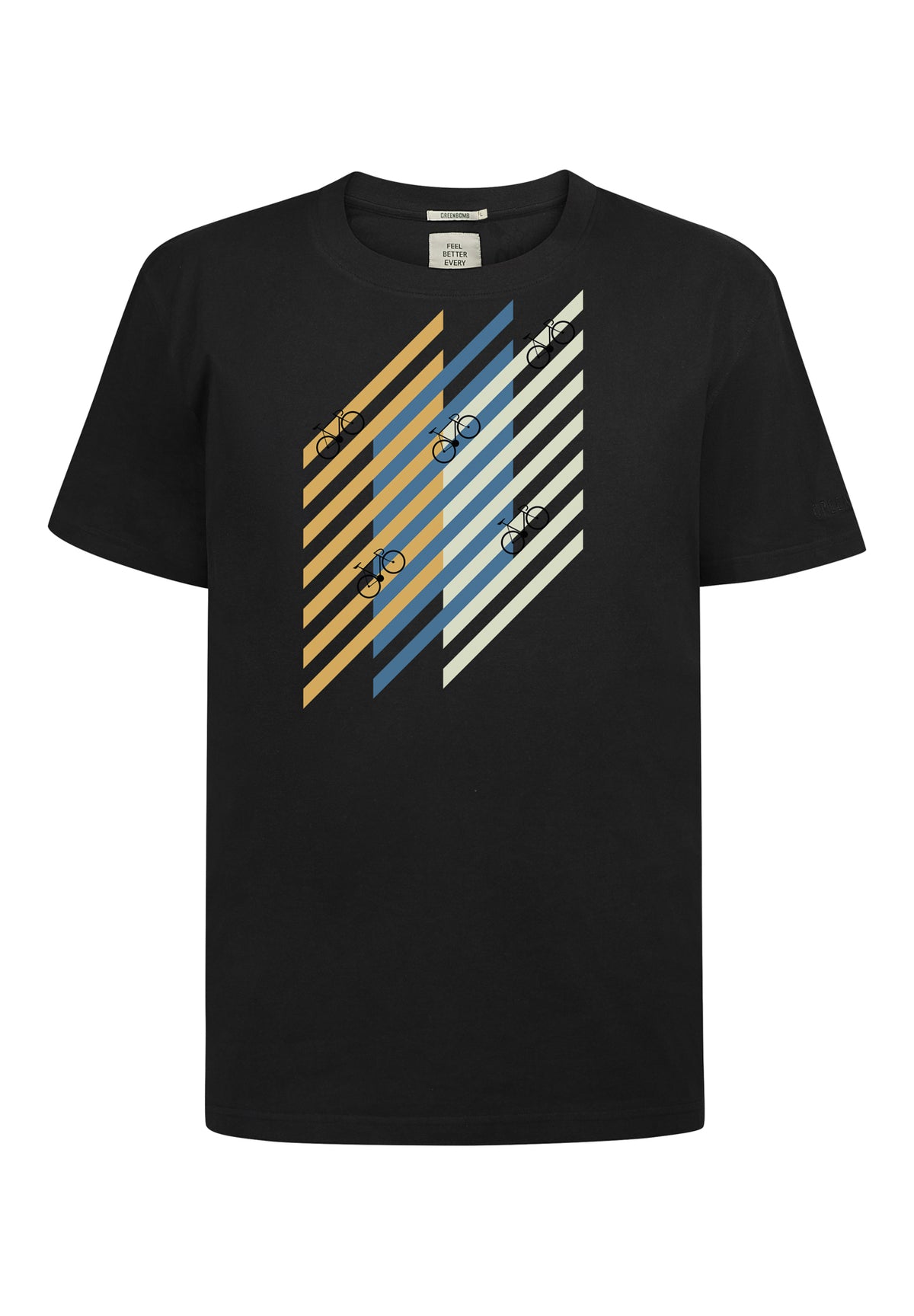 Black: Lässiges Oversize-T-Shirt aus Bio-Baumwolle für Herren [10301]