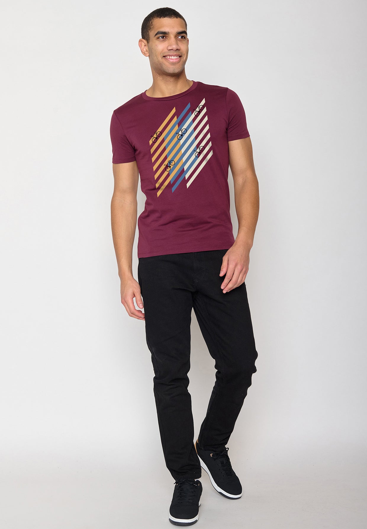 Velvet Rain: Sportliches T-Shirt aus Bio-Baumwolle für Herren [10312]