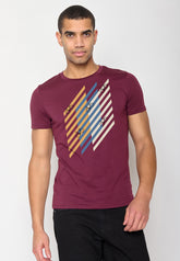 Rot:  Sportliches T-Shirt aus Bio-Baumwolle für Herren [10314]