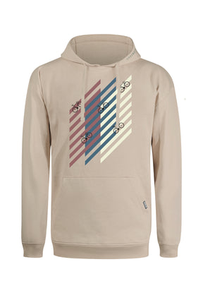 Latte: Gemütlicher Hoodie aus Bio-Baumwolle für Herren [10315]