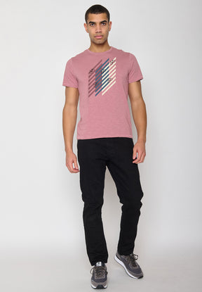 Old Rose: Lässiges T-Shirt aus Bio-Baumwolle für Herren [10322]