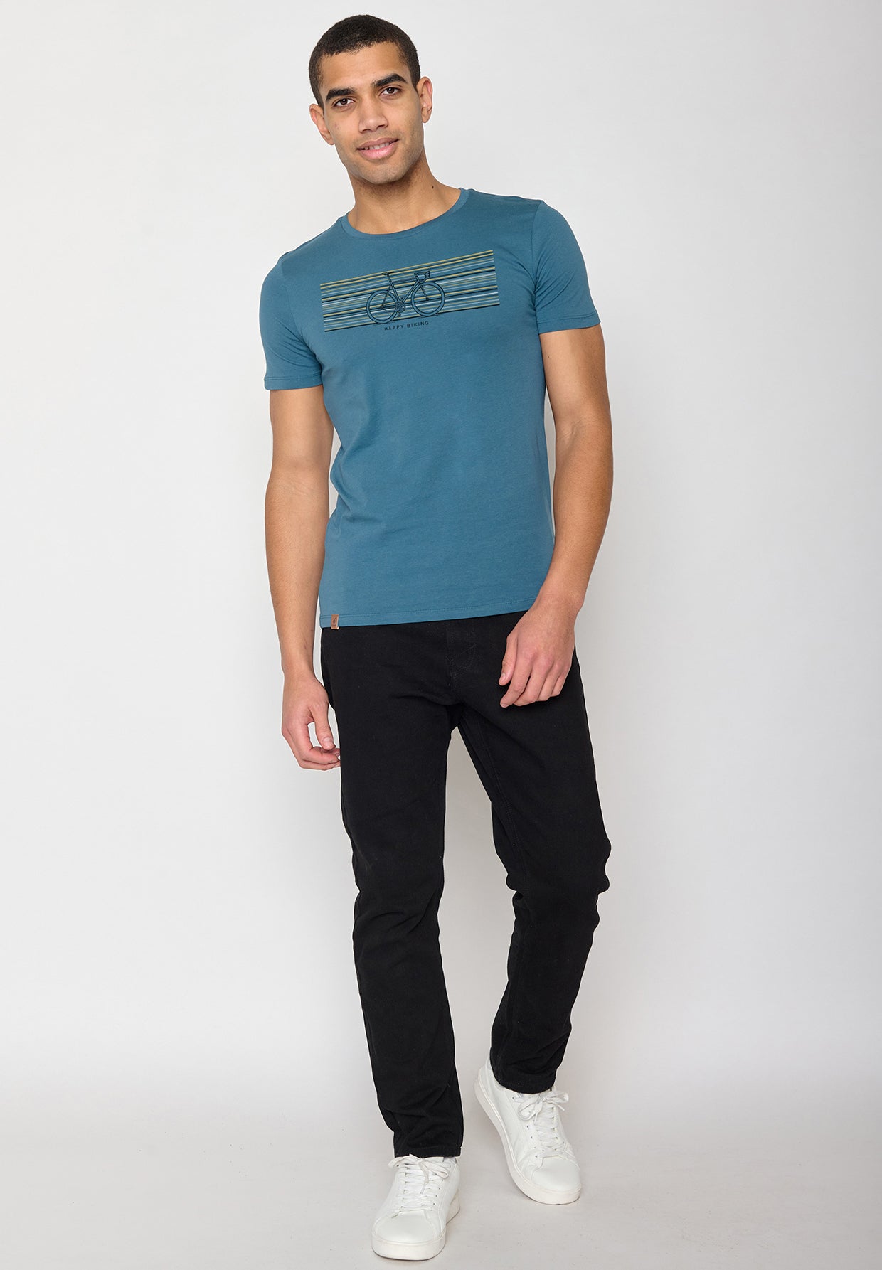 Blue Stone: Sportliches T-Shirt aus Bio-Baumwolle für Herren [10331]
