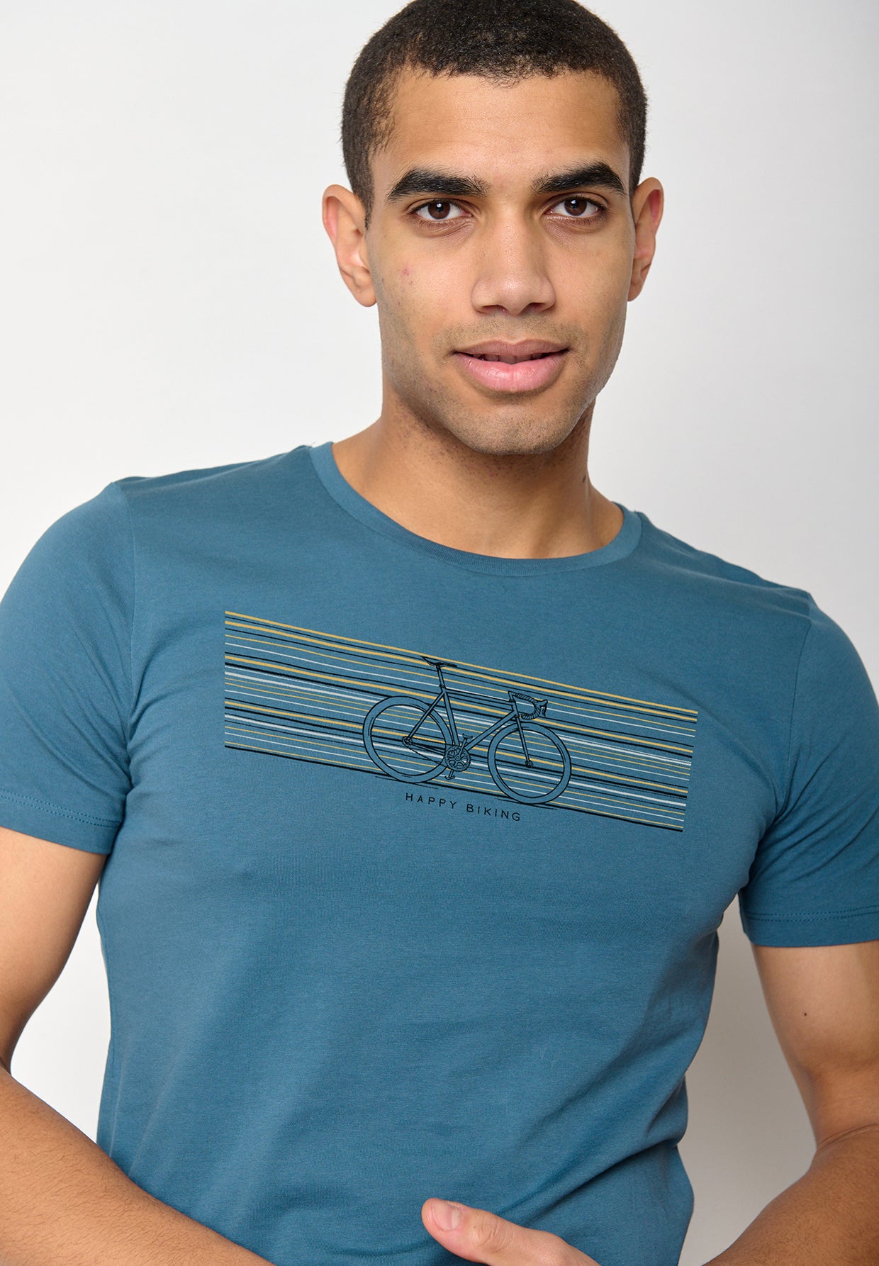 Blue Stone: Sportliches T-Shirt aus Bio-Baumwolle für Herren [10332]
