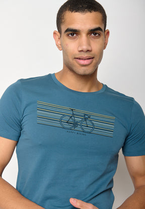 Blue Stone: Sportliches T-Shirt aus Bio-Baumwolle für Herren [10332]