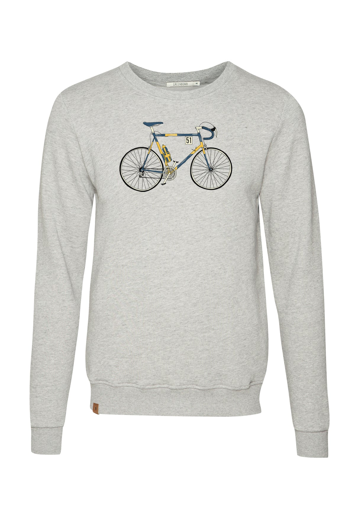 Heather Grey: Gemütliches Sweatshirt aus Bio-Baumwolle für Herren [10382]