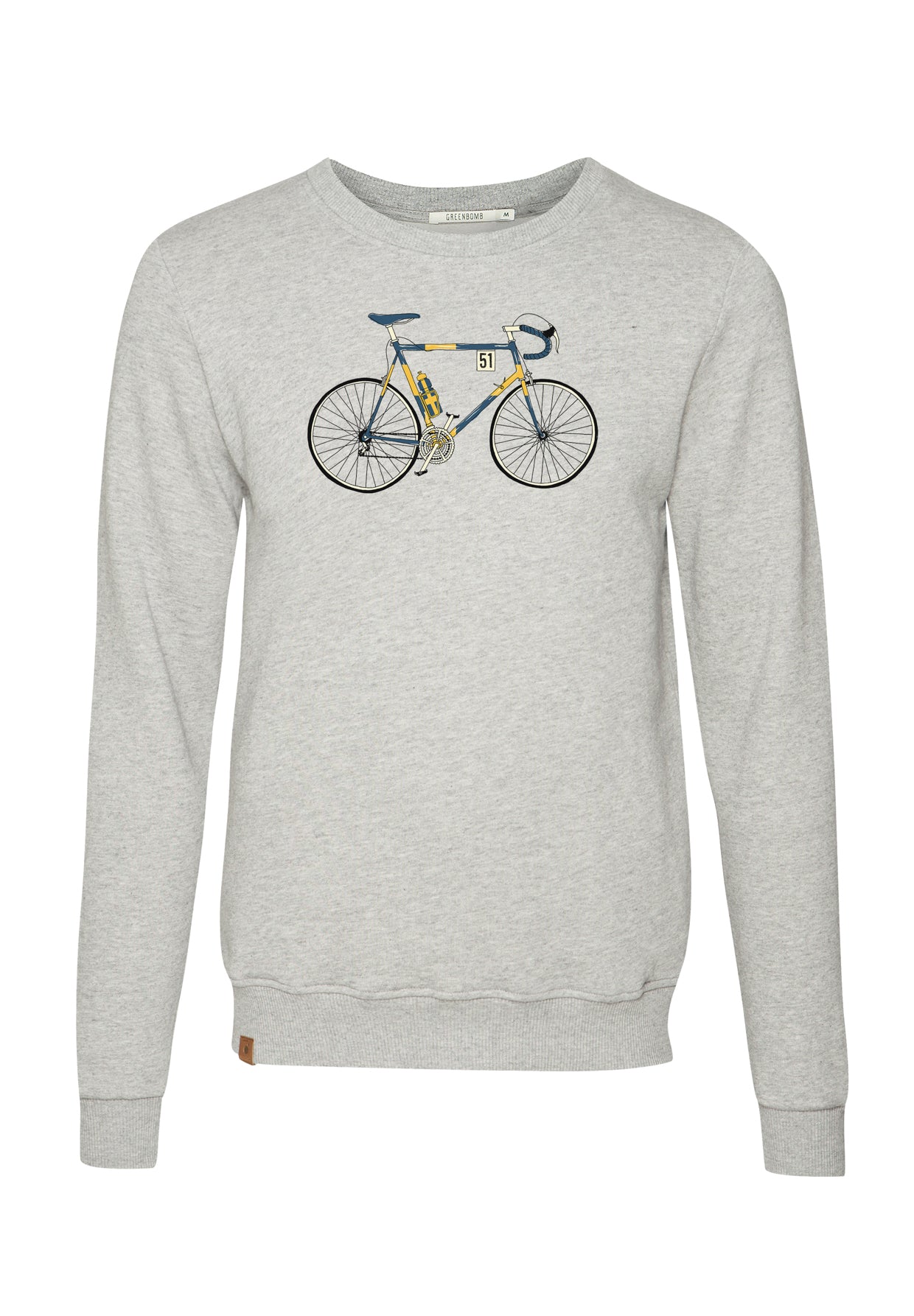 Heather Grey: Gemütliches Sweatshirt aus Bio-Baumwolle für Herren [10382]