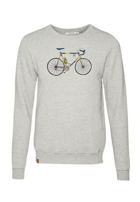 Heather Grey: Gemütliches Sweatshirt aus Bio-Baumwolle für Herren [10382]