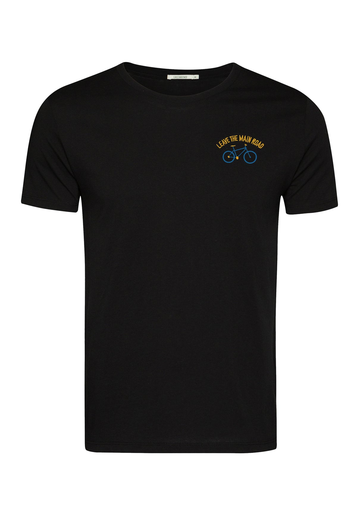 Black: Sportliches T-Shirt aus Bio-Baumwolle für Herren [10387]