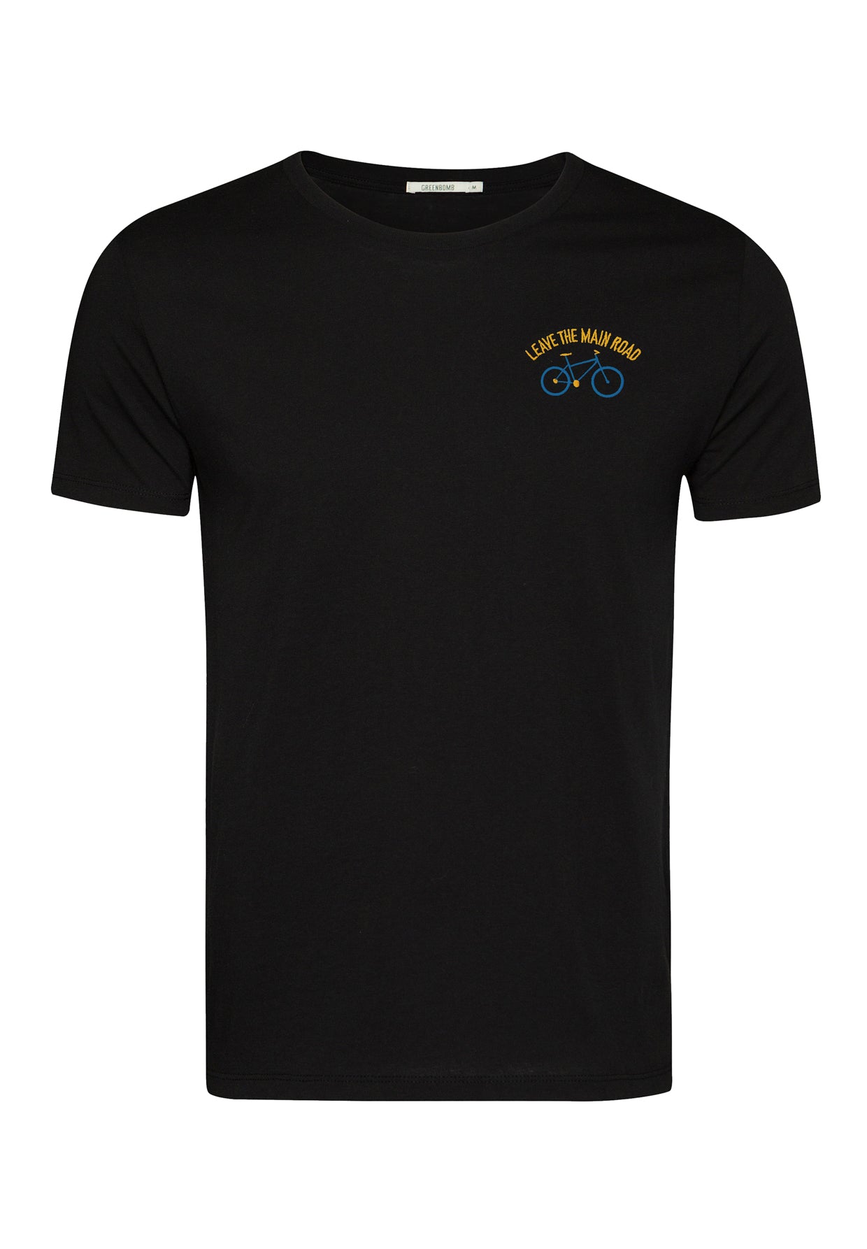 Black: Sportliches T-Shirt aus Bio-Baumwolle für Herren [10387]