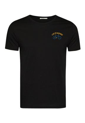 Black: Sportliches T-Shirt aus Bio-Baumwolle für Herren [10387]