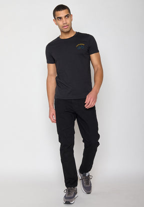 Black: Sportliches T-Shirt aus Bio-Baumwolle für Herren [10388]