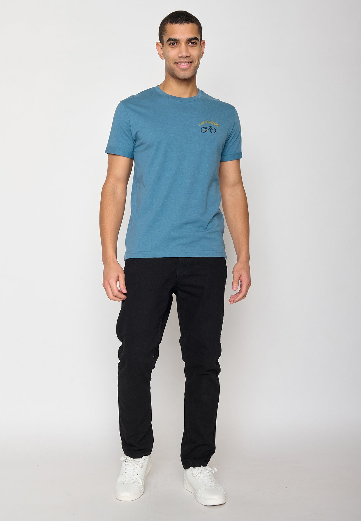 Steelblue: Lässiges T-Shirt aus Bio-Baumwoll Mix für Herren [10417]