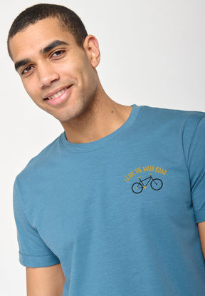 Steelblue: Lässiges T-Shirt aus Bio-Baumwoll Mix für Herren [10418]