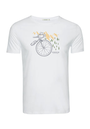 White: Sportliches T-Shirt aus Bio-Baumwolle für Herren [10426]