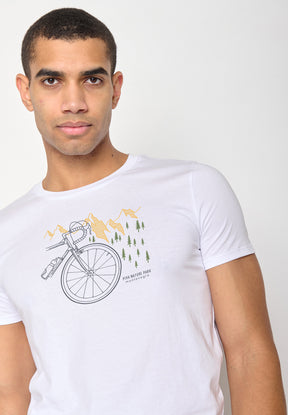 White: Sportliches T-Shirt aus Bio-Baumwolle für Herren [10428]