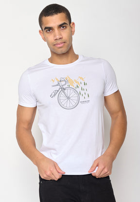 White: Sportliches T-Shirt aus Bio-Baumwolle für Herren [10430]