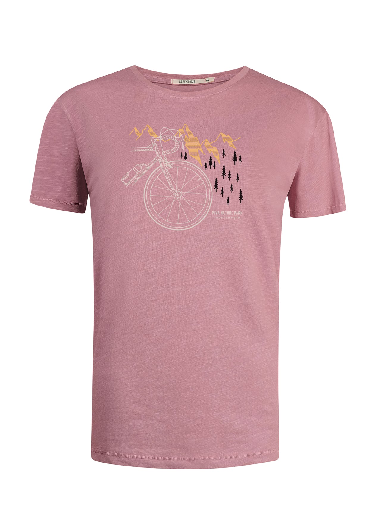 Old Rose: Lässiges T-Shirt aus Bio-Baumwolle für Herren [10446]